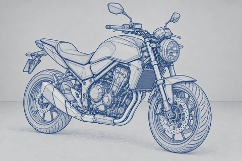 motorcycle — Blueprint study
