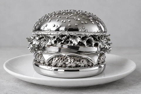 burger — Chrome finish