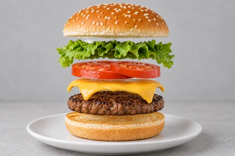 burger — Food in layers