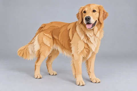 dog — Paper layers
