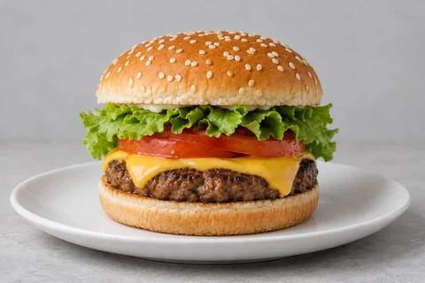 burger — Natural shadow