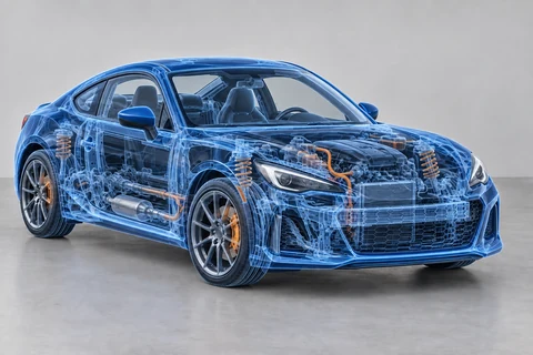 car — X-ray illustration