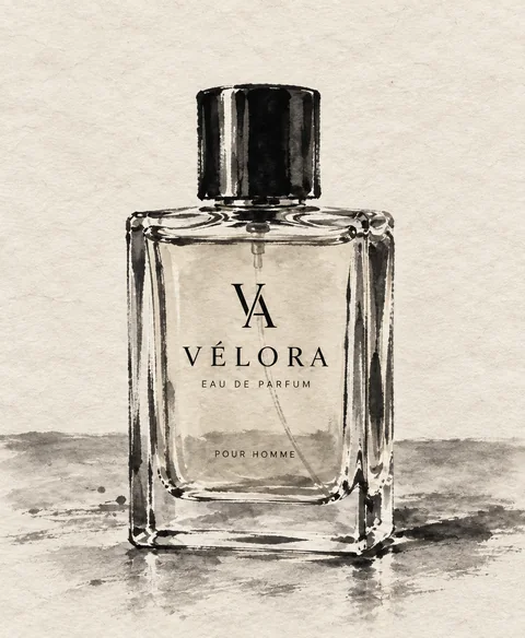 Brush ink study — perfume
