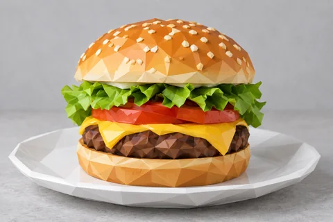 Faceted sculpture — food