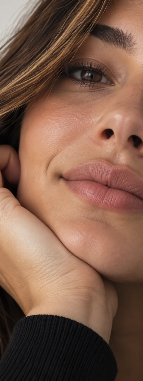 Macro detail — woman