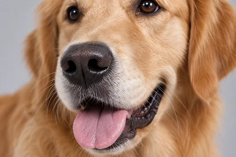 Macro detail — dog