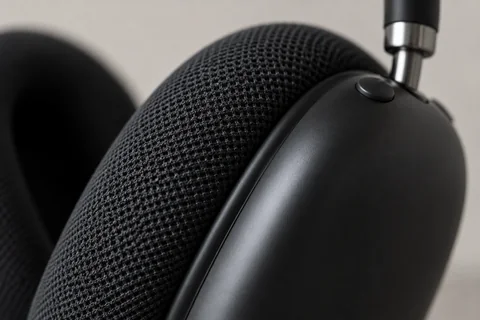 Macro detail — headphones