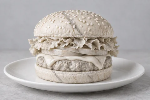Carved marble sculpture — food
