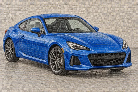 Tile mosaic — car