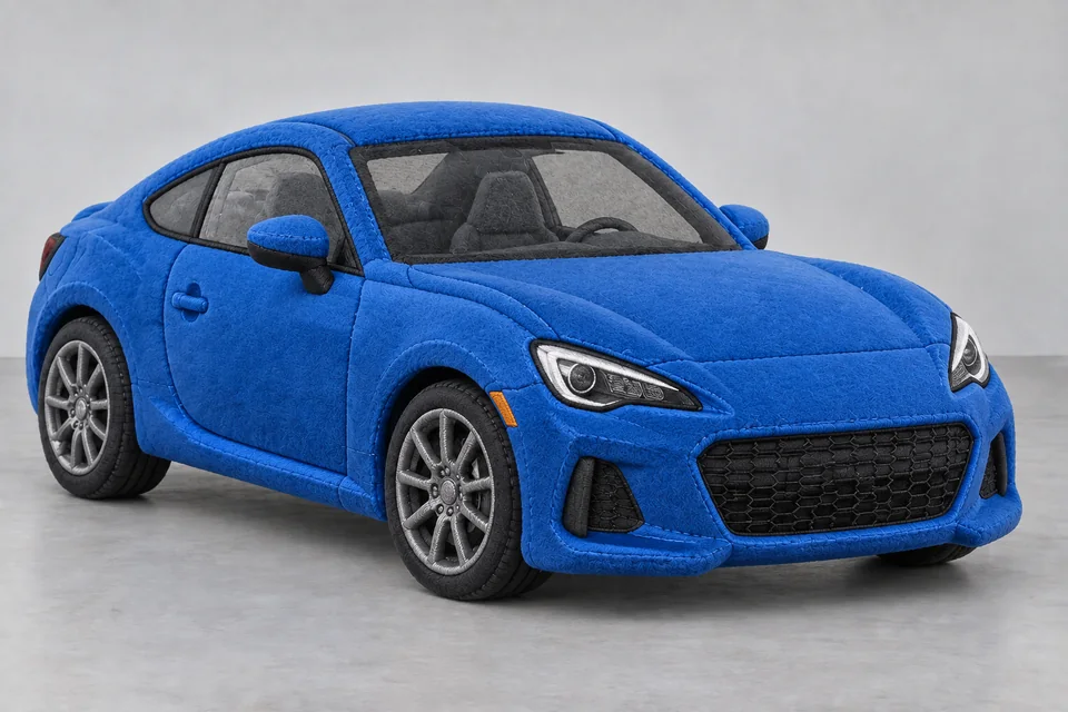 Soft plush collectible — car