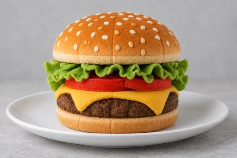 Soft plush collectible — food