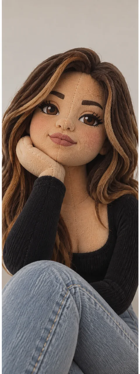 Soft plush collectible — woman