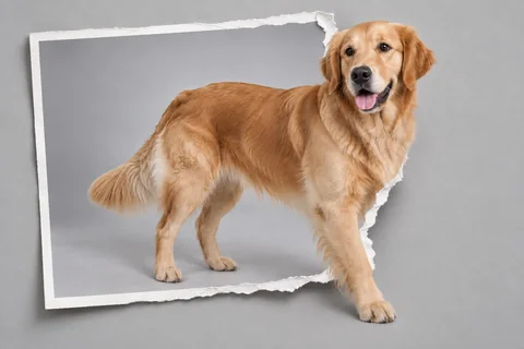 Break the photo frame — dog