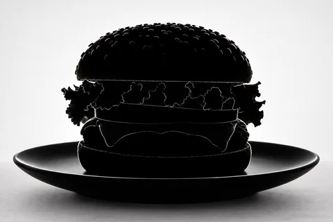Graphic silhouette — food