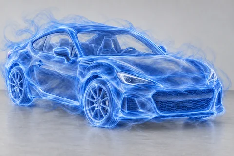 Sculpted smoke — car