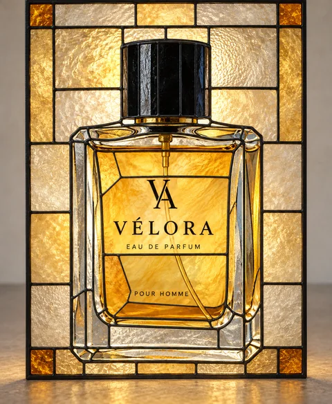Stained glass panel — perfume