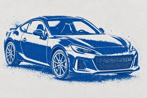 Stencil print — car