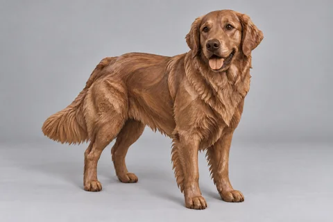 Carved wood object — dog